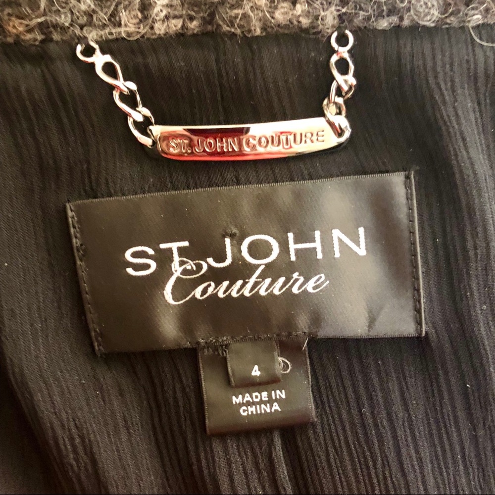 SOLD-St. John “Couture” Label Alpaca Coat